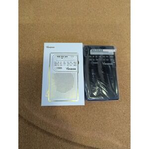 Vondior VX-W Portable AM FM WB Weather Band Transistor Radio Emergency Black